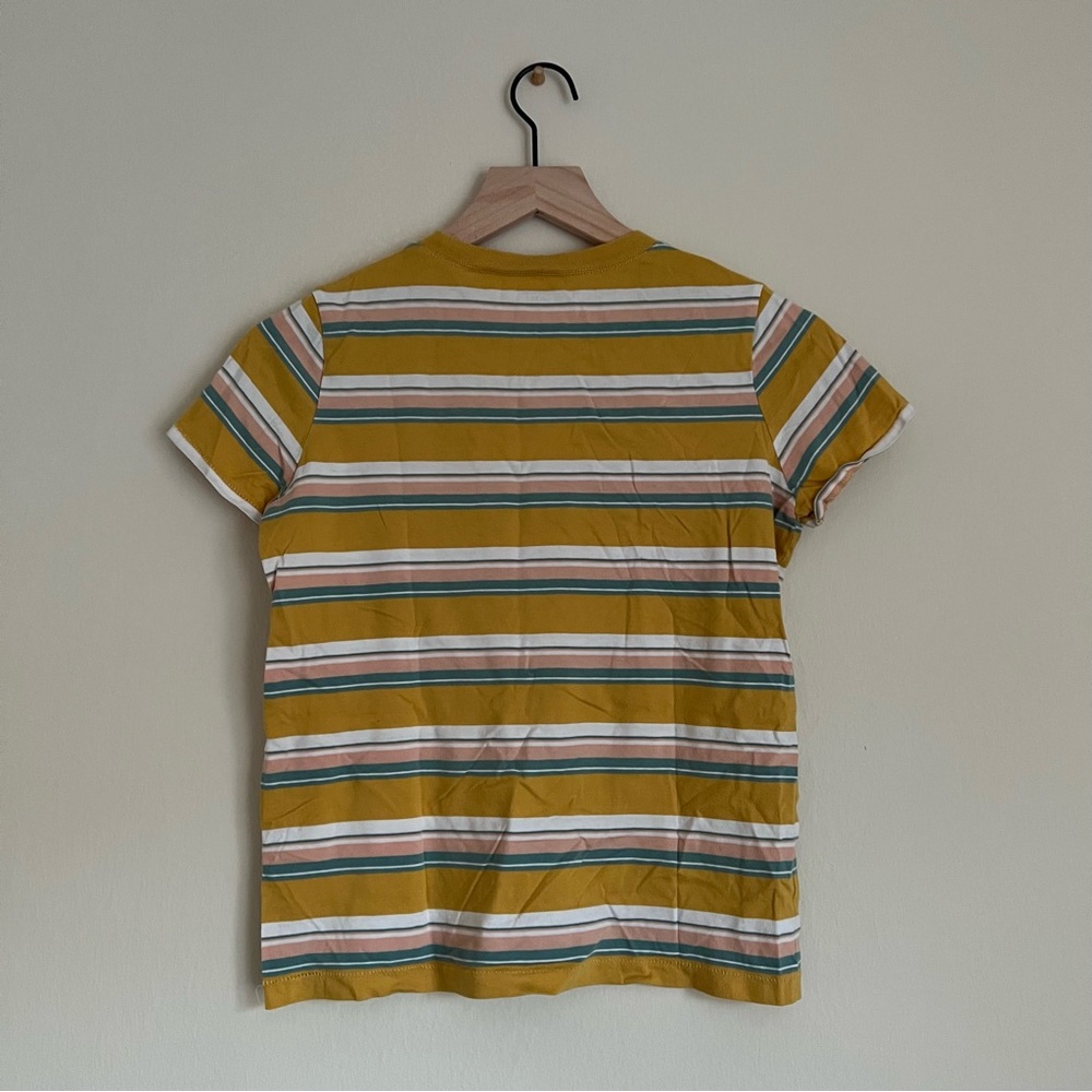 Madewell Yellow Striped Tee